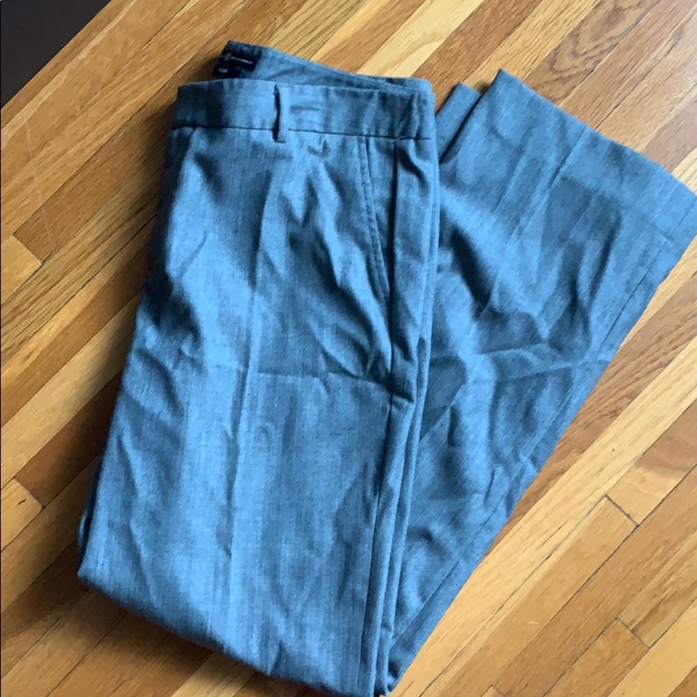 Grey Stretch Wool Pants